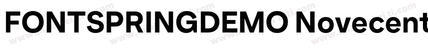 FONTSPRINGDEMO NovecentosansUltraLi字体转换